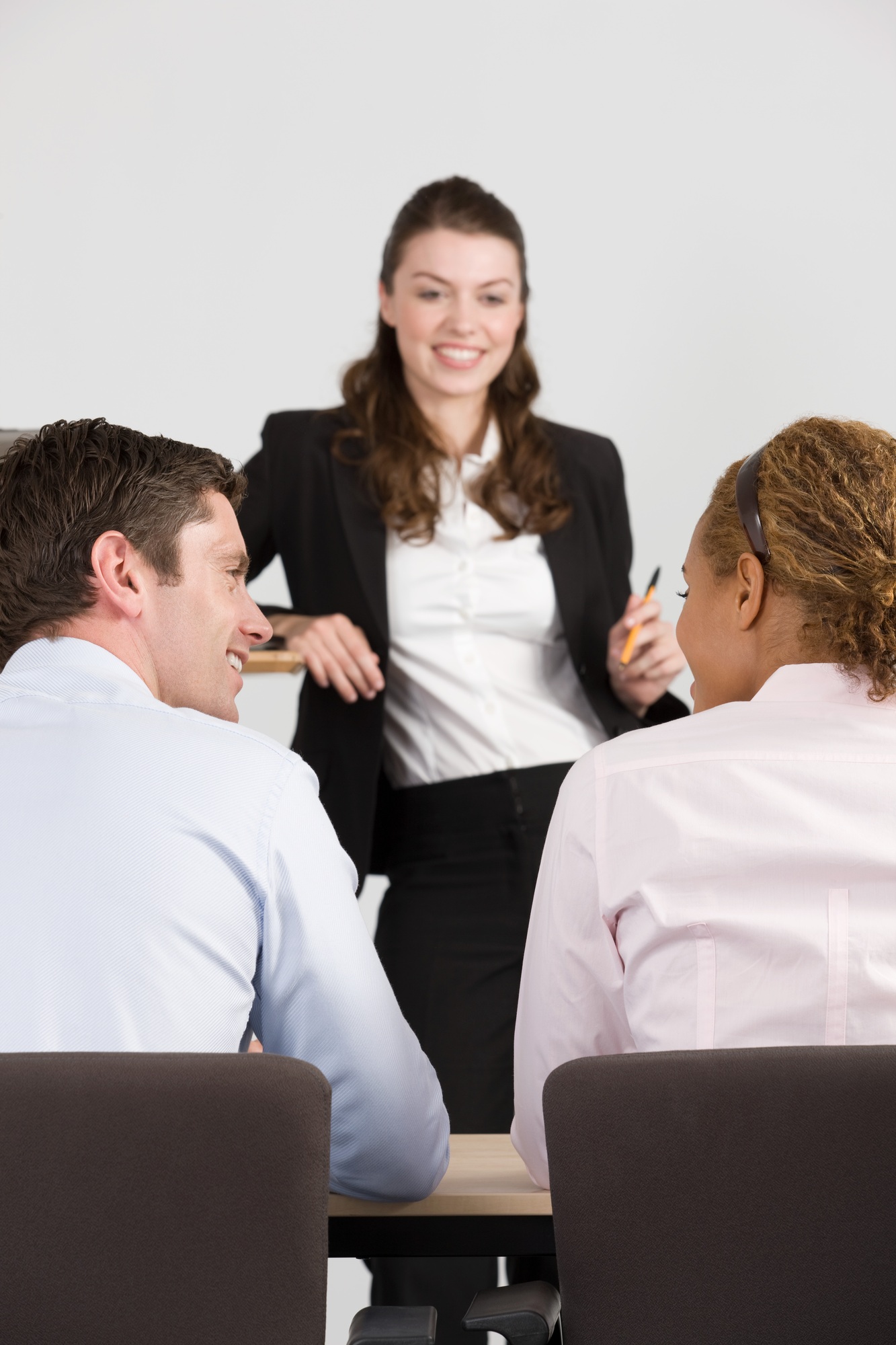 A lecturer teaching business students